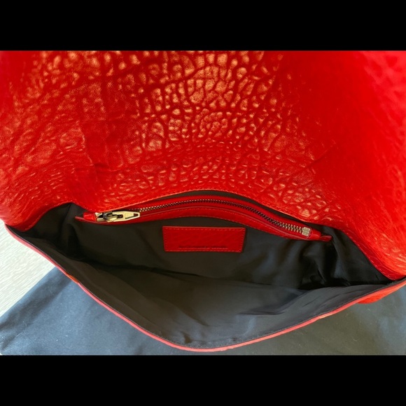 Alexander Wang Full Grain Leather Fold Over Clutch - Picture 11 of 16